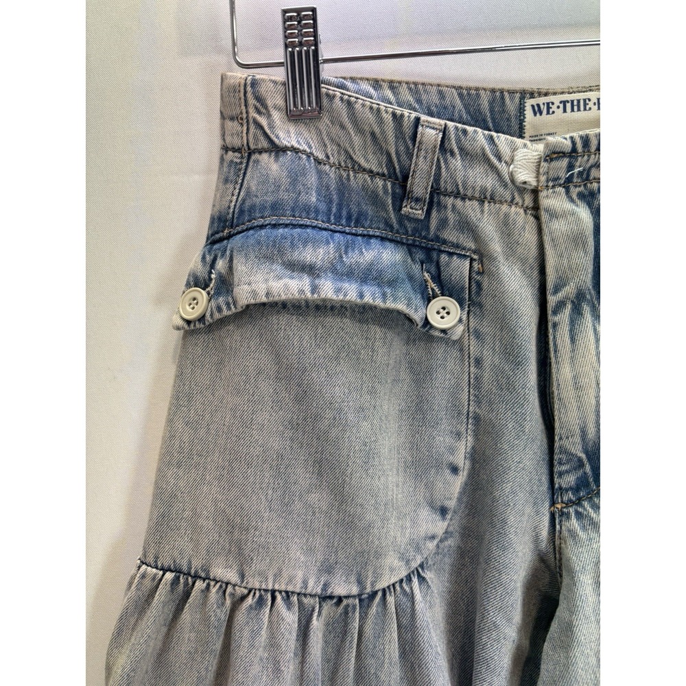 We The Free Free People Women's Wide Leg Jeans Size 25 Light Wash - Picture 4 of 16